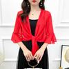 Women's Chiffon Shrug and Matching Camisole Dress Set - Spring/Summer Lightweight Cardigan Cover-up