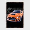 GT500 Mustang Shelby Cobra Twister Orange Poster Drawing Print Wall Art Metal Painting Vintage Garage Tin Sign Art Decor Room