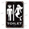 Funny Toilet Vintage Metal Poster Bathroom Rules Retro Tin Sign Bathroom Toilet Wall Art Decoration Plaque for Modern Home Decor