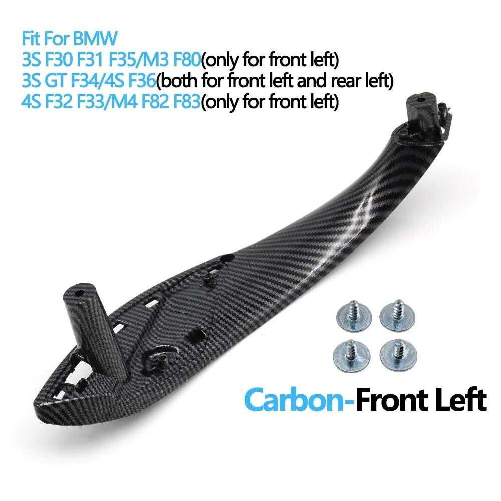Car Left Right Door Inside Pull Handle Panel Trim For BMW 3 4 Series M3 M4 F30 F31 F32 F33 F34 F35 F36 F80 F82 F83 2012-2018