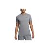 Flex Rep Solid Logo Round Neck Short Sleeve Fitness Shirt Men Tops Smoke-Gray FN2979-084