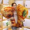110 см Имитация Курицы Плюшевые Игрушки Креативная Подушка в Виде Еды Реальной Жизни Жареная Курица Набивные Куклы для Детей Детские Подарки на День Рождения