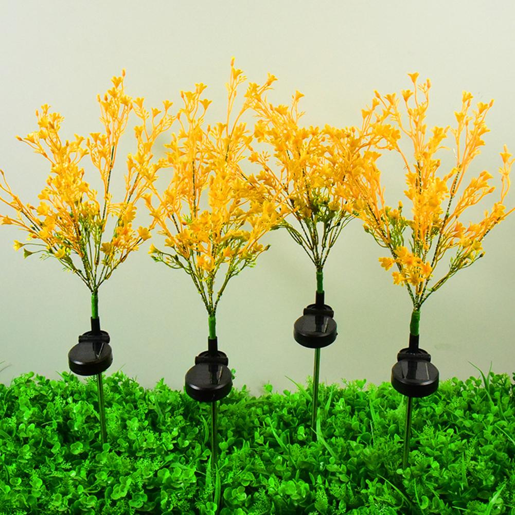 Лампа на солнечных батареях Rape Solar Flowers для улицы, IP65, водонепроницаемая, от заката до рассвета, садовый светильник для патио, двора, дорожки, балкон, декоративная