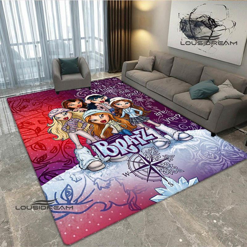 Ковер с принтом Bratz в стиле каваи Нескользящий ковер уличные ковры ковер для зоны декор ковра для спальни подарок на день рождения