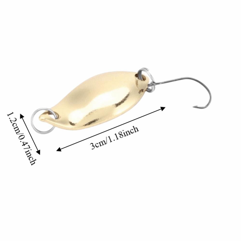 20PCS Metal Fishing Spoons with Single Hook Wobbler Baits Spoon Fishing Lures Freshwater Fishing