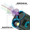 365nm UV LED and P70 Quad-core White Light Torch Flashlight Ultraviolet Light 3 Modes Zoomable Torch Pet Urine Stains Scorpion