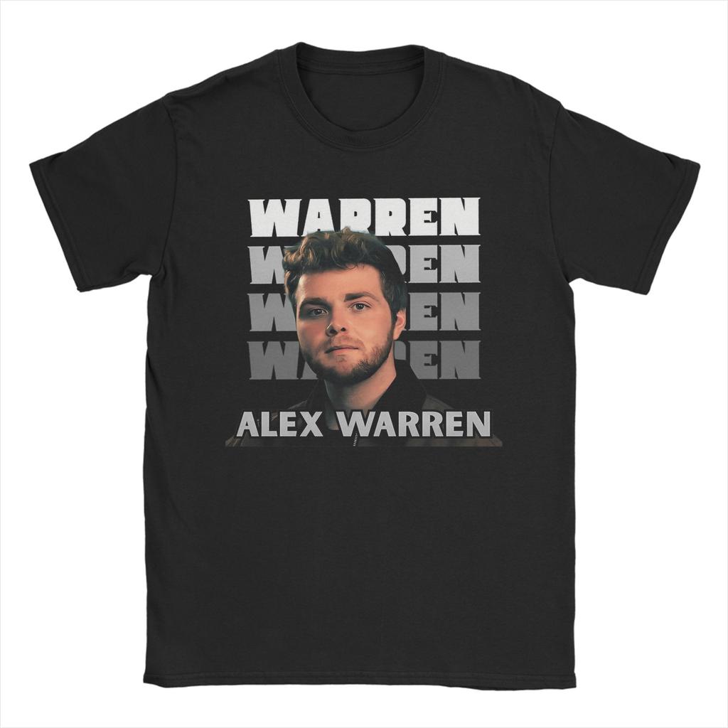 Mens TShirt Alex Warren Tour Vintage Cotton Tees Short Sleeve T Shirt Round Neck Clothes New Arrival