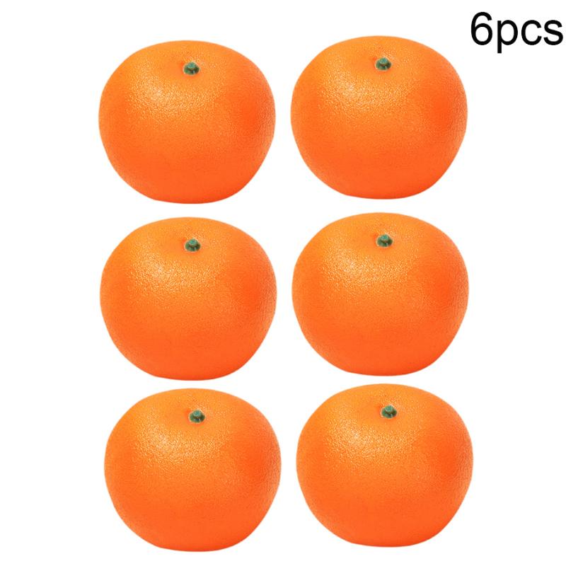 Искусственный апельсин Реалистичный поддельный фрукт Живые пластиковые апельсины для детского сада Поделки DIY Фотография Украшение дома Настольная витрина