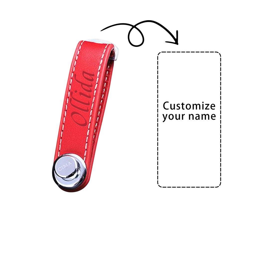 Custom Engraved Leather Key Storage Keychain