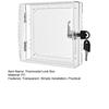 Large Thermostat Lock Box Cover with Key Transparent Design Easy To Install Universal Clear Thermostat Cover AC Lock Box Cover