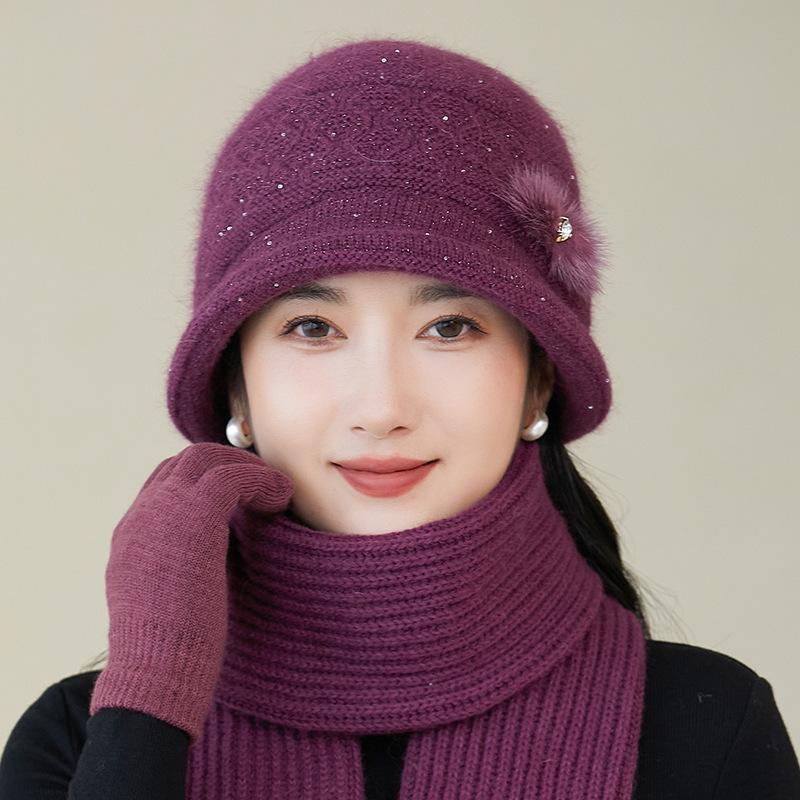 Women's Cozy Knitted Winter Beanie Hat, Korean Style Thick Warm Knit Cap, Adjustable Closure, Lightweight, Fits Well
