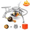3500W Gas Burner Camping Gas Stove Portable Folding Electronic Split Stove Tourist Equipment For Cooking Hiking