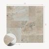 Set of vinyl tiles with a motif for the kitchen and living room. Stone mosaic pattern 9x30x30 cm.