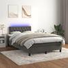 VidaXL Slat Bed Base with Mattress and LED, Upholstered Bed, Double Bed, Adult Bed for Interior Bedroom, 3134574