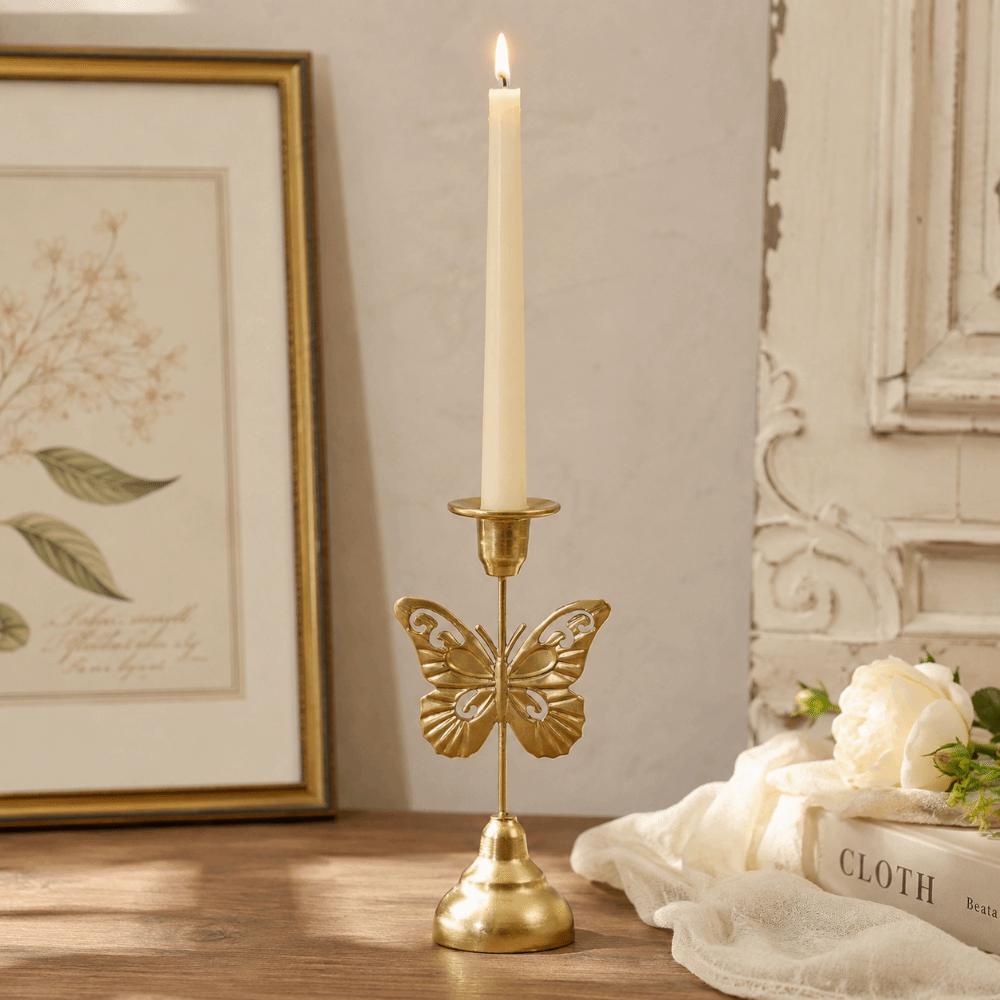 Elegant Tabletop Candle Holder Luxury Leaf Candle Stand Romantic Candlestick Holder Wedding Props
