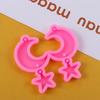 Casting Mould Jewelry Crafts DIY Earrings Mold Epoxy Resin Mold Keychain Pendant Silicone Mold