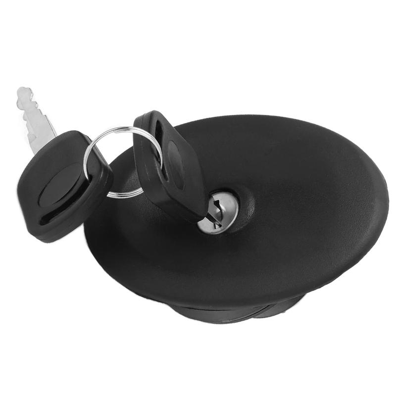 Black Fuel Gas Tank Cap with Lock Keys 3966745 For Ford Transit MK4 MK5 1994 1995 1996 1997 1998 1999 2000