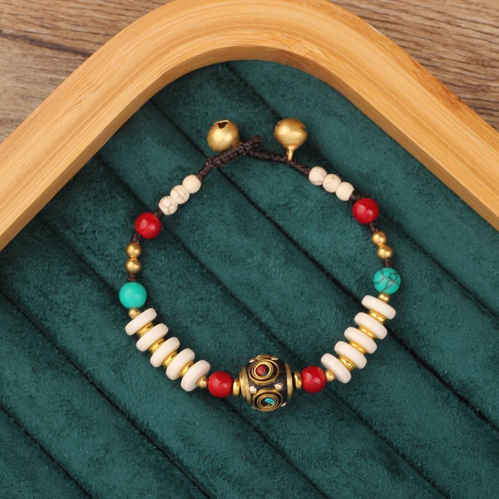 Colorful Bohemian Bracelet Nepal Tibetan Style Vintage Beaded Bracelet Jewelry