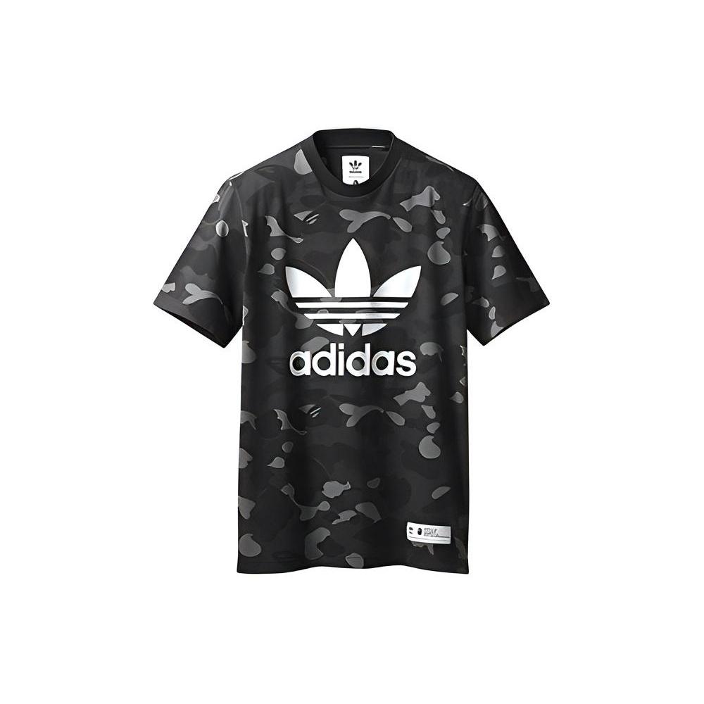 adidas X A Bathing Ape adicolor Футболка 'Cinder' Мужская DP0193