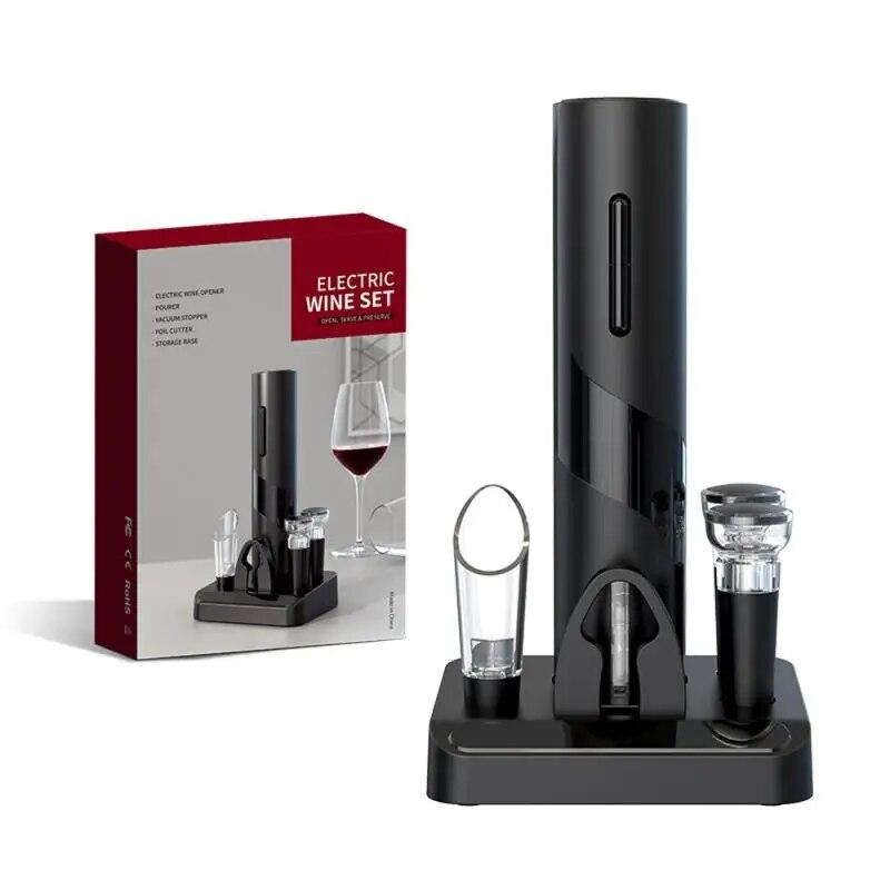 Electric Wine Opener Automatic Corkscrew Wine Openers for Beer Battery Bottle Opener Foil Cutter Kitchen Bar Can Opener