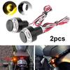 LED Motorcycle Turn Signals Light 22mm Motorcycle Handle Bar End Blinker Signal Lights