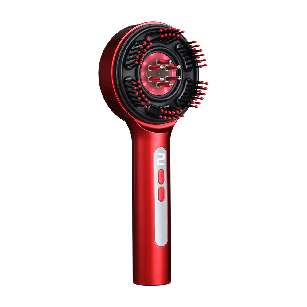 Electric Hair Regrowth Brush with Red Light Machine Acupoint Scalp Massage Anti-Hair Loss Hair Oil Applicator Combs Hairbrush