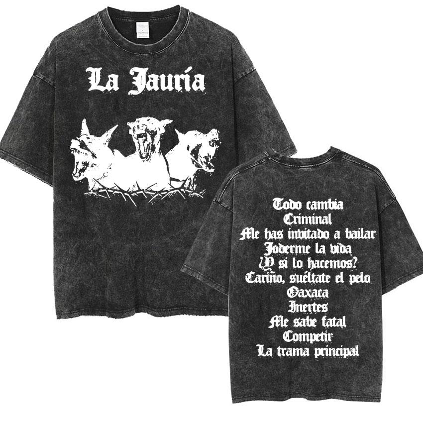 Dani Fernandez Harajuku Music Vintage Washed Tshirt Men Women Fashion Tee Shirts Crewneck Casual Cozy Tops Streetwear