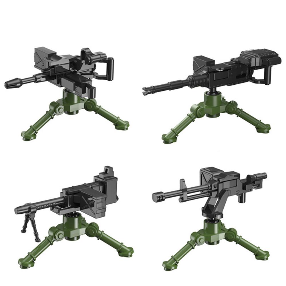 Вторая мировая война MOC - Военные Строительные Блоки, Фигурки Солдат, Оружие Пулеметы, Аксессуары Кирпичики, RPG Гатлинг, Миномет НСВ, Хэллоуин