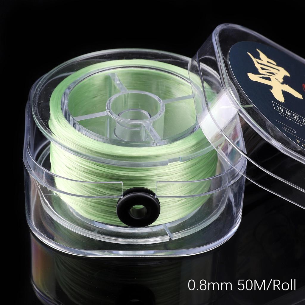 Прочная нейлоновая резиновая эластичная нить для изготовления украшений и браслетов - Разные цвета, 50-100 метров