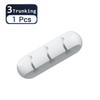 Cable fixing clips 3-Pack Cable management cable organiser clips Silicone self-adhesive Suitable for desktop USB charging cables