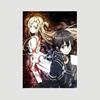 Японский аниме Sword Art Online Плакат Ретро Белые бумажные постеры Фреска Настенная живопись Домашний декор Гостиная Бар Кафе Украшение Картина