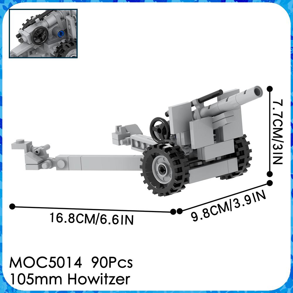 MOC WW2 Оружие Кирпичи Мотоцикл Гаубица Стойка для Оружия Военный Craft Совместимая Фигурка Строительные Блоки Игрушки Для Детей Взрослый Подарок