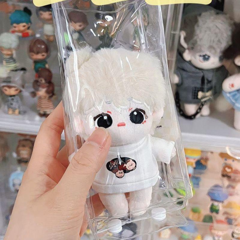 Прозрачная сумка для улицы для 16-см плюшевых кукол с мультяшками AC Toys, прозрачный мини-милый мешочек для брелка, кукла, фигурка аниме, гаражный комплект