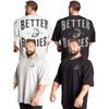 Gasp Fashion Утолщенный Четыре Сезона Heattech Тренировочный Дышащий Фитнес Бодибилдинг Новинка Большой Размер Спортивный Бег Свободная Короткая Рукава