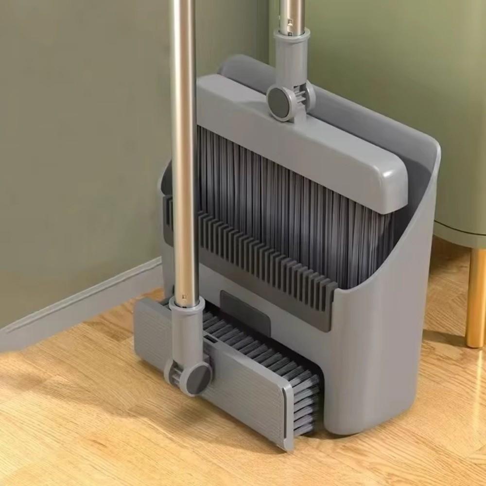 3-in-1 Broom Dustpan Set Long Handle Dustpan Combination Durable Floor Brush Living Room