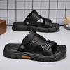 Slippers Men's Summer Wear Non-slip and Wear-resistant Men's Beach Shoes Outdoor Casual Driving Middle-aged Dad Sandals