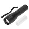 Small LED Flashlight Single Mode Retractable Focusing Waterproof Green Light Handheld Lamp for