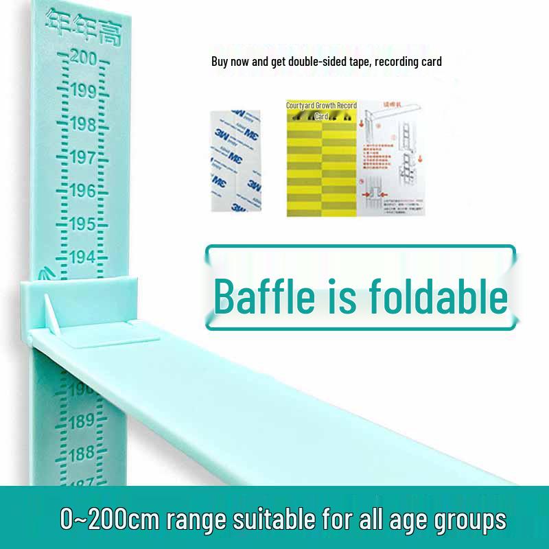 Детская съемная ростовая линейка наклейка на стену