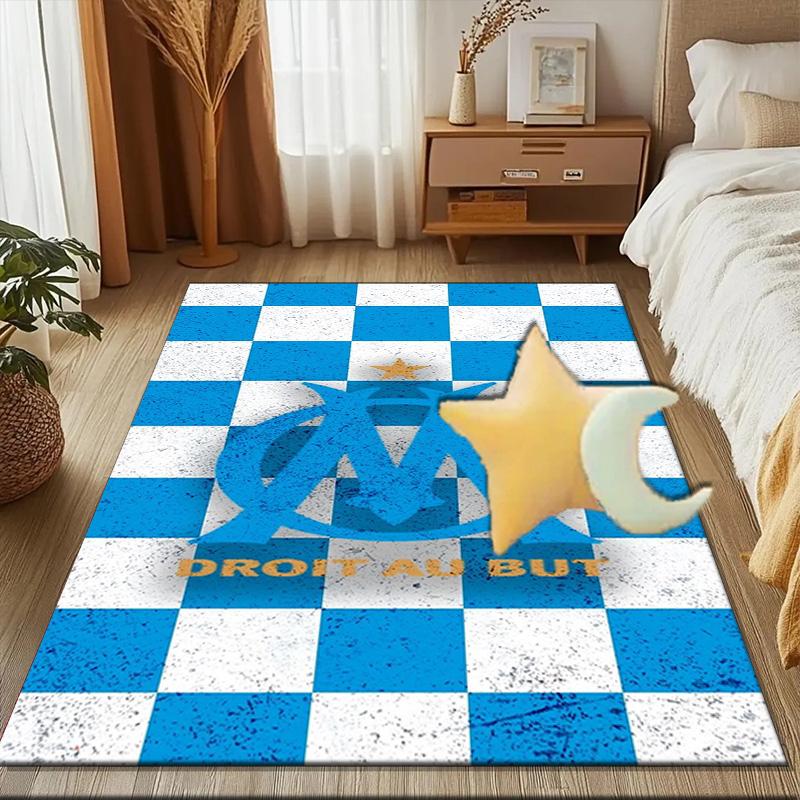 Flame Logo Design Printed Office Carpet Chair Cushion Entryway Rug, Rugs for Living Room, Bedroom Christmas gifts