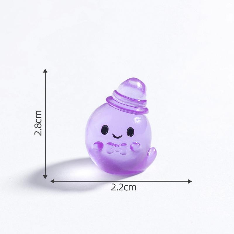 Micro-landscape Glow-in-the-dark Little Ghost Cute Particle Decorative Hanging Accessory Mini Halloween Figurine