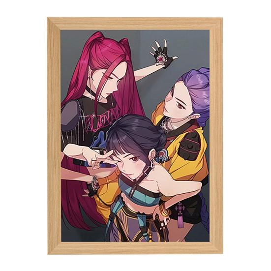 Картина Лампа Перезаряжаемый Светодиодный Свет Светящийся Настенный Художественный Свет Яркий Цвет Художественное Освещение Ночник