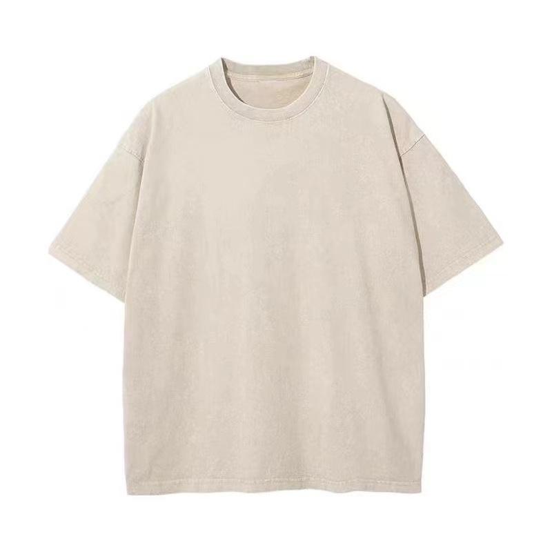 Retro Washed Vintage T-shirt Made Of Pure Cotton Short Sleeves For Women T-shirt Short Sleeves for Couples Loose Short Sleeves