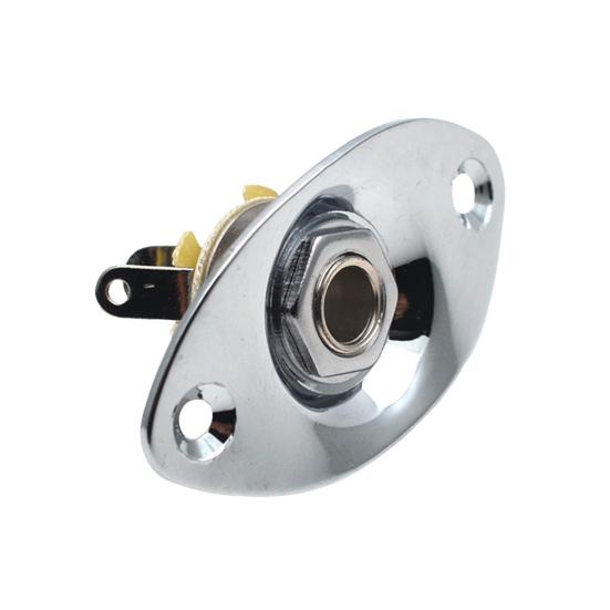 1/4" овальный входной разъем для электрогитары металлический выходной разъем пластина гнездо с винтами эллиптический кошачий глаз входной разъем гнездо для электрогитары бас