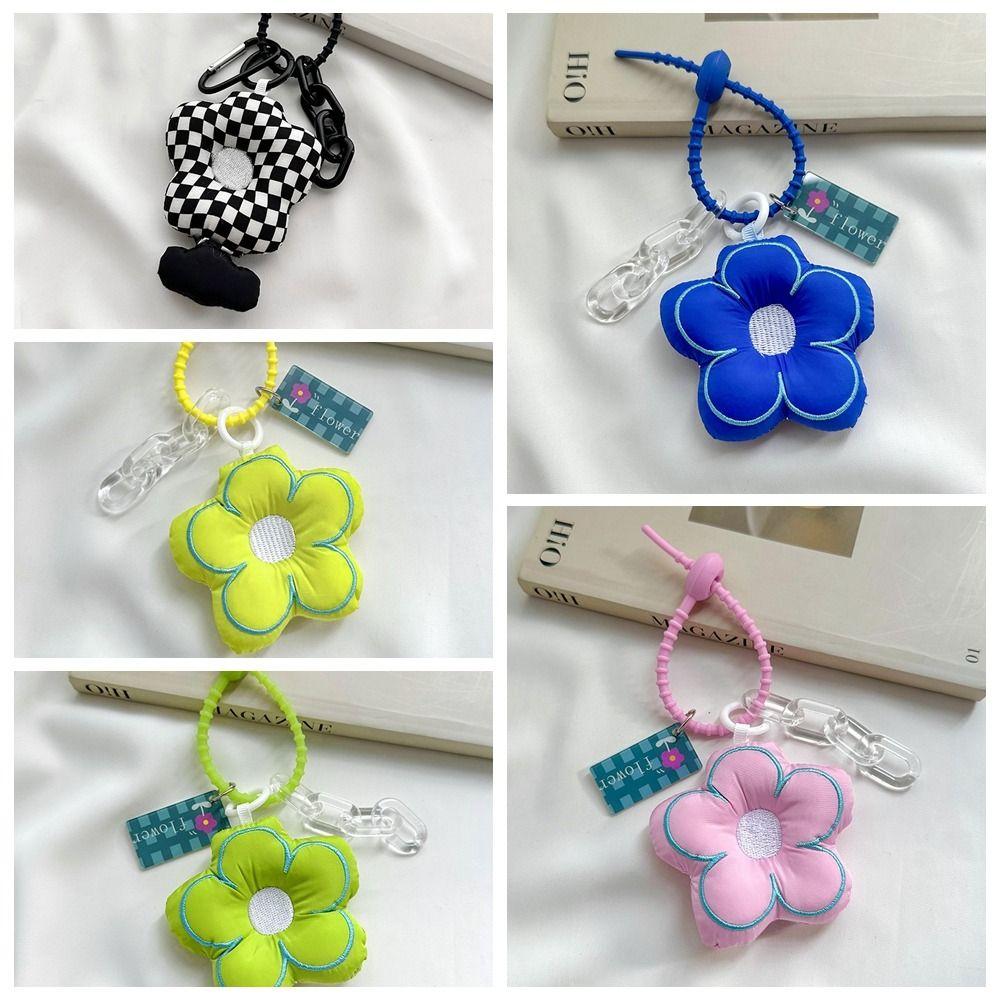 Key Chain Stuffed Sunflower Pendant Jewelry Fabric Flower Bag Pendant Backpack Charms