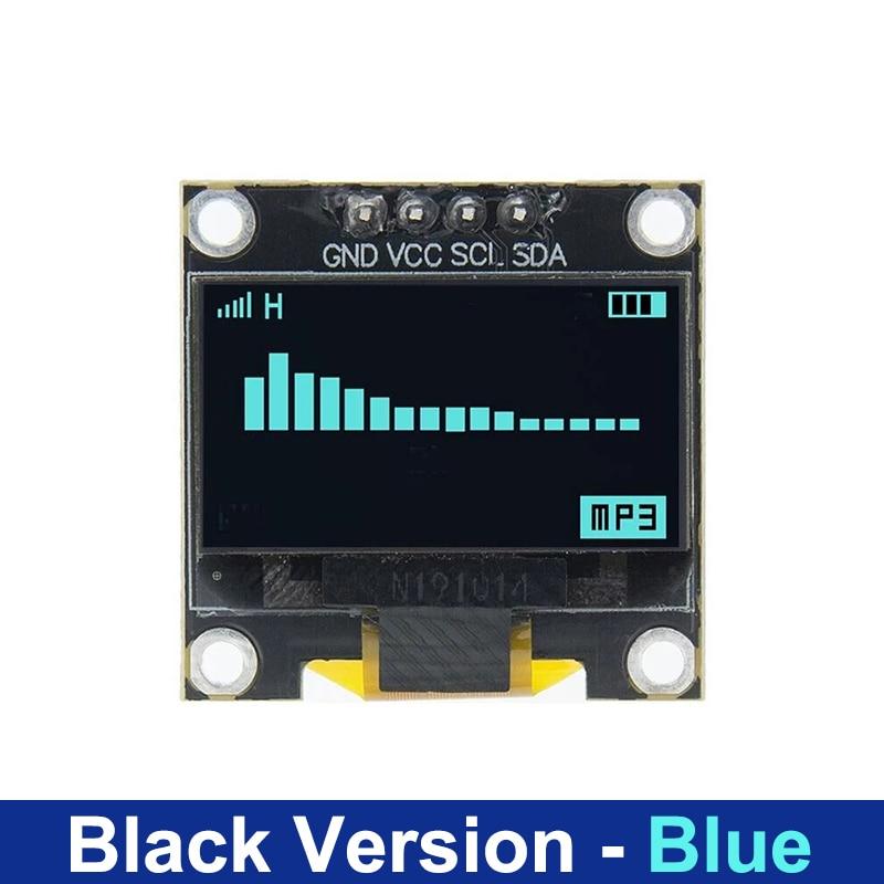 0.96 Inch IIC SPI Serial 7/4Pin White/Blue/Yellow Blue/Yellow OLED Display Module SSD1306 12864 LCD Screen Board for Arduino