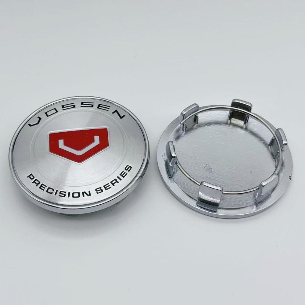 4pcs Vossen Logo Emblem Car Wheel Center Caps 69MM (56MM I.D) for Wheels Rim Hubcaps Hub Centre Cover Replace Car Accessories