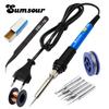 New Arrive EU Plug 220V 60W Adjustable Temperature Electric Soldering Iron Pen Handle Solder Station Tool Welding Repair Rework