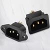 IEC 320 C13 C14 AC Inlet Power Plug Socket 250V 10A Fuse Red Lamp Rocker Switch Rewirable 3Pin Electrical Male Female Connector Switches4