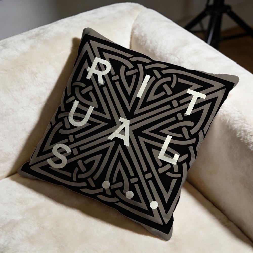 Hot RRitualsing Cushion Cover Soft Decorative Pillow Case Suitable for Bedroom Sofa Car Travel Use