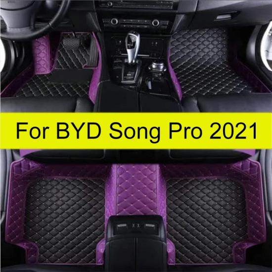 Car Floor Mats For BYD Song Pro Auto Foot Pads Automobile Carpet Cover Interior Accessories